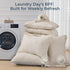 Set 7-Piece Set HEVUMYI Beige Tan Full Comforter - All Season Bed in a Bag Full, Ultra Soft Bedding with Comforter
