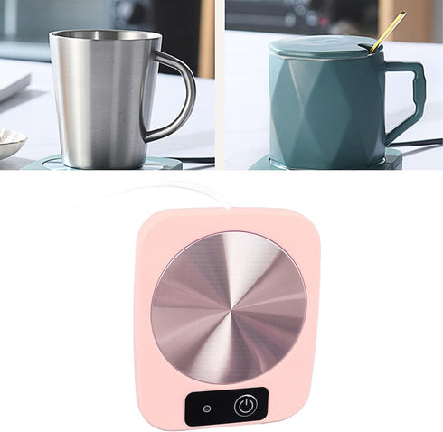 55 Coffee Mug Warmer, Smart Constant Temperature Coaster Candle Warmer Plate, USB Powered Milk Cup Heater Pad for Desk