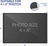 12 Pack 4x6 Inch Magnetic Picture Frames, Photo Pocket Frames with White Borders for Fridge, 4 x 6 Inch (Black)