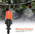 Zerone 50 Pcs Misting Nozzles for Drip Irrigation, Adjustable Atomizer Sprinkler Head Kits
