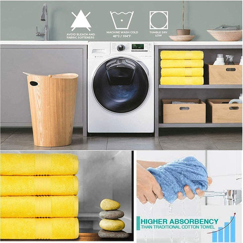 Lchkrep Home Soft Cotton Bathroom Hand Towels (14x30 inch), Highly Absorbent Towel for Bath, Hand, Face, Gym, Spa