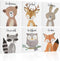 Safari Animal Nursery Wall Decor: Woodland Animal Print for Baby Boy Girl,