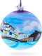 Blue Lagoon Iceland Glass Ball Christmas Ornament, 4 Inches
