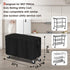 35-inch 35"L17"W29"H, Patio Table Cover for WDT Utility Cart, Waterproof Service Cart Cover for Rolling Tool Carts /