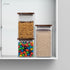 Essos Set (2) 80 oz Square Glass Jars with Wood Lids of fl Airtight and Stackable Storage Containers for Kitchen Pantry