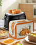 Fall Pumpkin Toaster Cover 2 Slice - Thanksgiving Watercolor Orange Pumpkin Maple Leaf Kitchen Appliance Cover