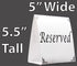 Freestanding Reserved Cards for Wedding Reception Tables, 20 Pk Black and White Design, Elegant Event Decor