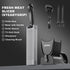 2 4 mm, 17 1 Fresh Meat Slicer with SteadyGrip, Thickness Adjustable or IN Stainless Steel Manual Meat Cutter, Cleaver