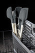 All-Clad Specialty Silicone Kitchen Gadgets Spatula Kitchen Tools, Silver Stainless Steel and Black