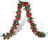 Syhood Artificial Rose Garlands, 14.4 ft Red Flower Vine for Wedding Arch Ceremony Home Garden Decorations