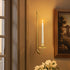 Set 2, 13.2 Inch Set Gold Candle Sconces of Taper & Pillar Wall Candle Holder, Wall Candle Sconces of Two, Decor