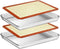 Wildone Baking Sheet with Silicone Mat Set, 4 Pieces (2 Sheets + 2 Mats), Stainless Steel Cookie Sheet Baking Pan