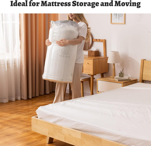 Mattress Vacuum Bag, 240x120cm Space Saver for Twin Mattress, Vacuum Sealer Bag for Memory Foam Moving Storage