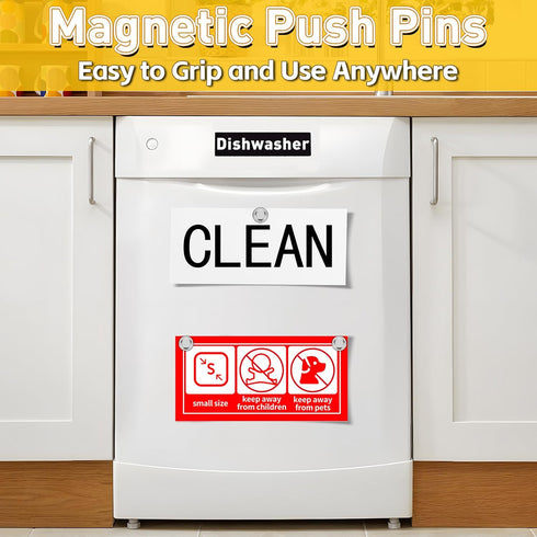 VNDUEEY Refrigerator Magnets, 16pcs Small Magnets for Fridge, Strong Magnetic Clips for Classroom Organization, Cute