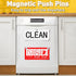 VNDUEEY Refrigerator Magnets, 16pcs Small Magnets for Fridge, Strong Magnetic Clips for Classroom Organization, Cute