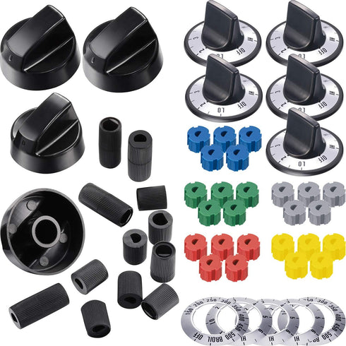 Jetec Universal Stove Knobs Replacements, Oven Control Knobs KN002 Electrical Kit for Range Burner