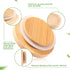 Set Fit(12 Pack) Yogurt Jar Lids Bamboo Wood with Silicone Sealing Rings Storage Canning Jar Bamboo Wide Mouth Oui Lids