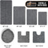 Gorilla Grip Plush Absorbent Shaggy Chenille Bath Rug Mat for Toilet Base | Machine Washable Microfiber Bathroom