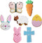 Ann Clark Easter Cookie Cutters 7-Pc Set Made in USA, Easter Bunny, Egg, Holy Cross, Carrot, Butterfly