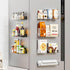 Set 2 of Magnetic Acrylic Spice Organizers for Refrigerator and Oven - Clear