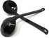 ASIAN HOME Black Melamine Long Handle Spoons for Ramen, Soup, Hot Pot, Mixing, Stirring, 8.25 Inches (2 Spoons)