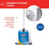 16 5 5.5 Clorox Under-Rim Toilet Bowl Brush with Corner Storage Caddy, x x