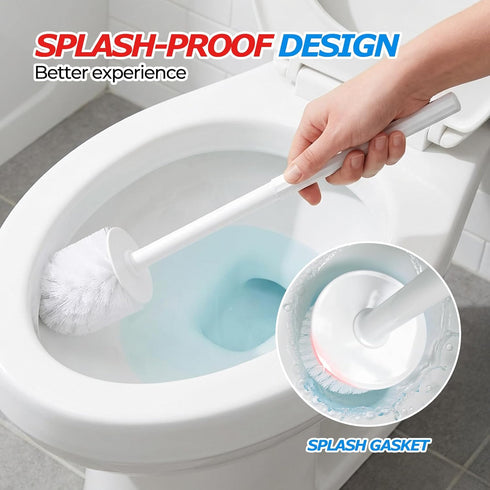 2Pack Set FORASTO Toilet Bowl Brush and Holder - Toilet Scrubber Brush,Cleaning Brush,Bathroom Decor,Household