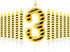 AXBMM 13 Pcs Construction Themed Birthday Candles Set 12 Yellow and Black Number
