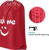 HOMEST 2 Pack XL Wash Me Travel Laundry Bag, Dirty Garments Organizer, Large Enough for 4 Loads of Clothes, Black and