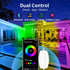 IP68, KSIPZE Outdoor led Strip Lights Waterproof RGB Outdoor led Lights with Button & Bluetooth App Control, Music