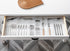 DCA 25 PCS Clear Plastic Drawer Organizer Tray, Storage Bins for Makeup, Kitchen Utensils, Office