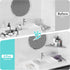 12" SUS304 Qeke Bathroom Corner Shelf, Recessed Shower Shelf Caddy, Stainless Steel Shelf Wall Mount Triangular, No