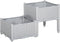 Outsunny 2 Piece Raised Garden Bed with Legs, Planter Box Raised Bed