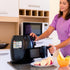 Air Fryer Accessories Cook Times, Magnetic Cheat Sheet for Cooking and Frying (Black)