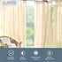 Elrene Home Fashions Darien Indoor/Outdoor Weatherproof Curtain Panel, 52”W x 84”L, Natural for Porch, Pergola, Patio,