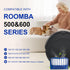Funmit Aero Vac Filter Replacement - 10 Pack for Roomba 500 & 600 Series 536 550 595 614 618 620 630 635 645 650 655