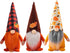 3 Pcs Fall Decoration Gnomes Plush Elf Doll Figurine with Pumpkin and Autumn Maple Leaves for Thanksgiving