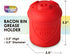 1 Talisman Designs Bacon Bin Grease Strainer & Collector | Family Friendly Kitchen Tools | Fun & Functional Silicone