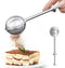 releeder Flour Sifter, Flour Duster for Baking, 304 Stainless Steel One-Handed Spring-Operated Sifter