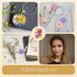 Gvhntk Dried Pressed Flowers Real Pressed Flowers Natural Dry Leaves Bulk Mixed Colorful Herbs Kit with Tweezers