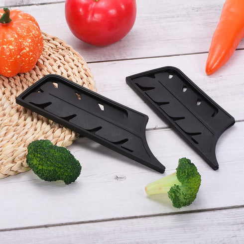 PATIKIL Plastic Safety Knife Cover Sleeves, 2 Pack for 7" Nakiri Knife, Universal Blade Protector, Black