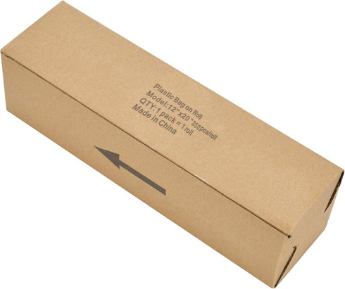 12 x 20 inches Plastic Produce Bag, 350 Bags/Roll for Fruits, Vegetables, Bread, Food Storage