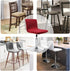 Slipcovers,Counter (2, Velvet Bar Stool Seat Covers, Square Barstool Covers Height Chair Covers Burgandy)