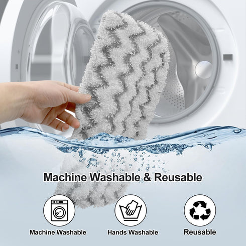 8 Pack S1000, S1000A, S1000C, S1000WM, S1001C Microfiber Steam Mop Replacement Pads for Shark Steam Mop Dirt Grip Steam