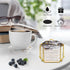 Coasters,Set 8 Gold Marble of Drink Coasters for Anniversary, Office,Geichan Ceramic Bar Coasters Cute Dining Coffee
