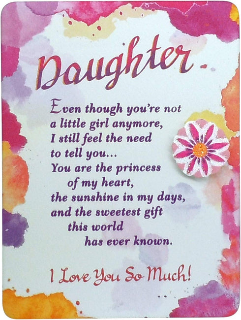Blue Mountain Arts Daughter Magnet with Easel Back—Gift from a Mom or Dad, 4.9 x 3.6 Inches (Daughter)