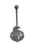 De Leon Collections Seafoam Green Cast Iron Sea Horse Paper Towel Holder