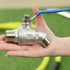 304 3/4 Inch 3/4" Stainless Steel NPT Male Hose Bib,Heavy Duty Outdoor Faucet, Male GHT Threaded, Lead-Free, Full Flow