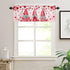 ALAGEO Valentines Valances Window Curtain, Pink Gnomes Kitchen Valances, Rod Pocket Love Heart Balloon Short Topper, 54