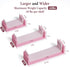 SRIWATANA Pink Solid Wood Floating Shelves for Wall Mounting